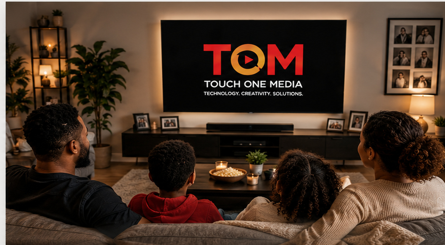 TOM multimedia and podcast production studio setup